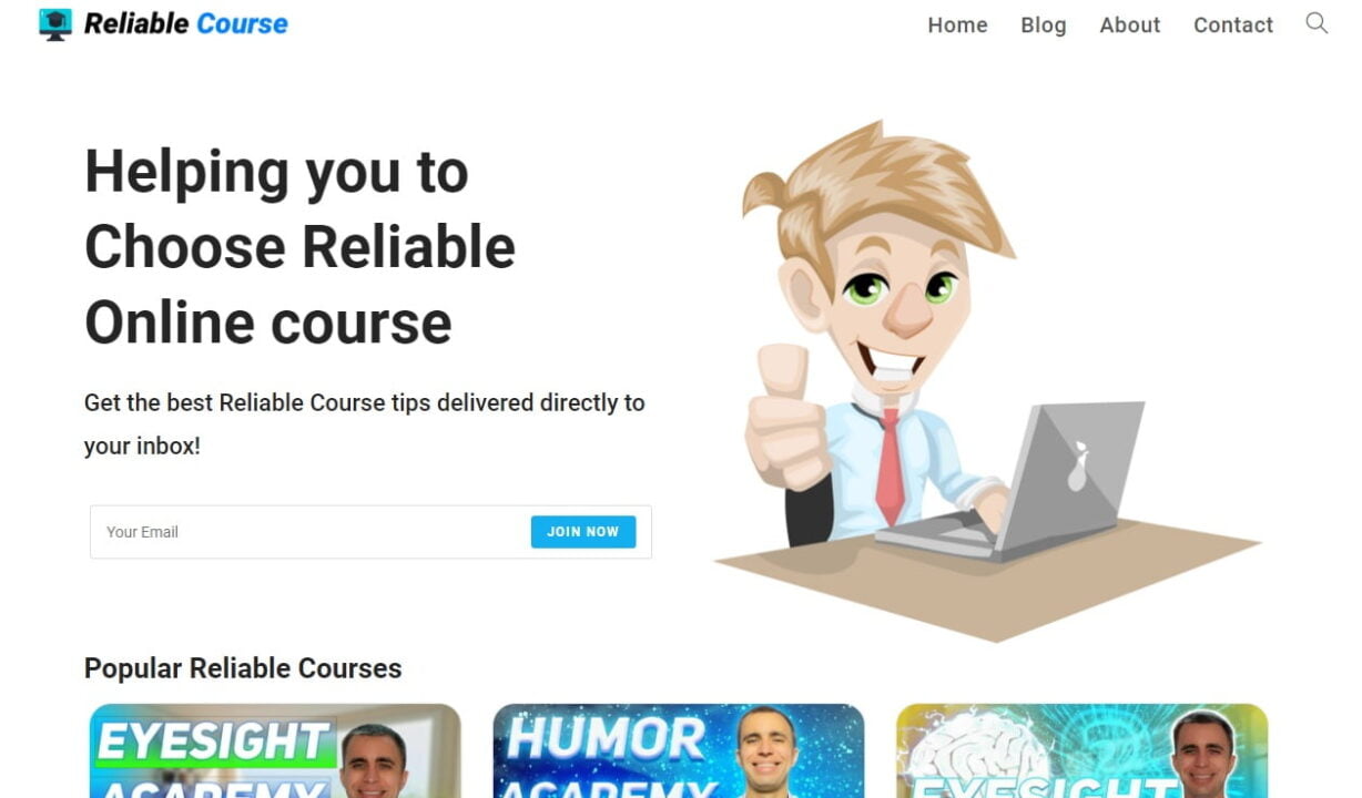 Reliable Course Website WP