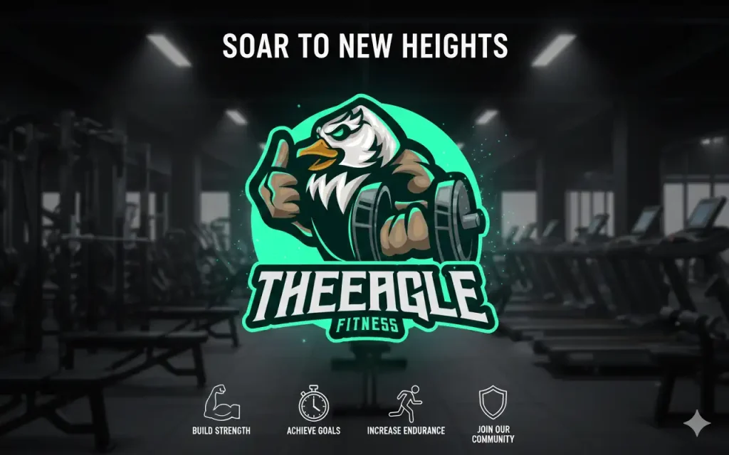 Eagle Fitness Mascot Logo Template is designed to be easy to use and fully customizable