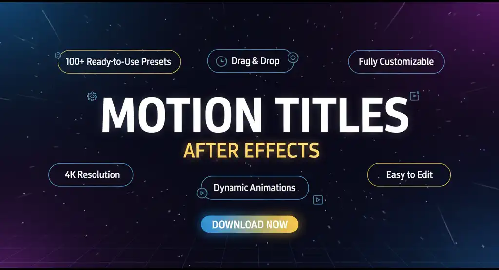 Level up your motion design with 5 must-have After Effects title templates for stunning and professional results