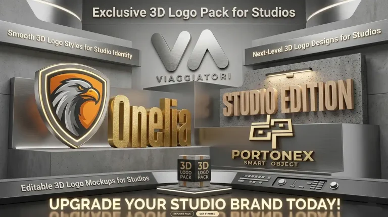 Cutting-Edge 3D Logo Mockups for Designers